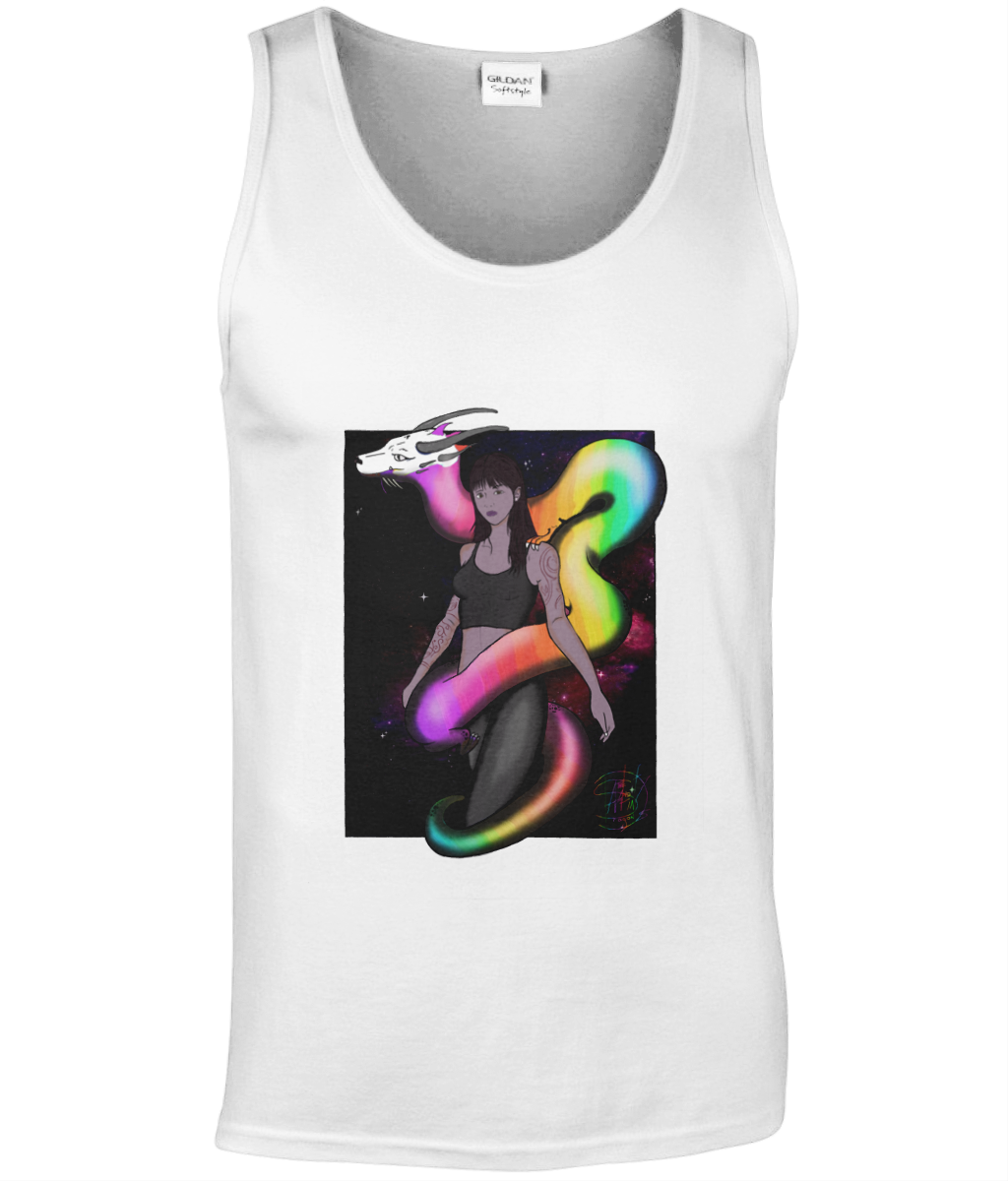 Gildan GD012 Softstyle Adult Tank Top rainbow dragon 23