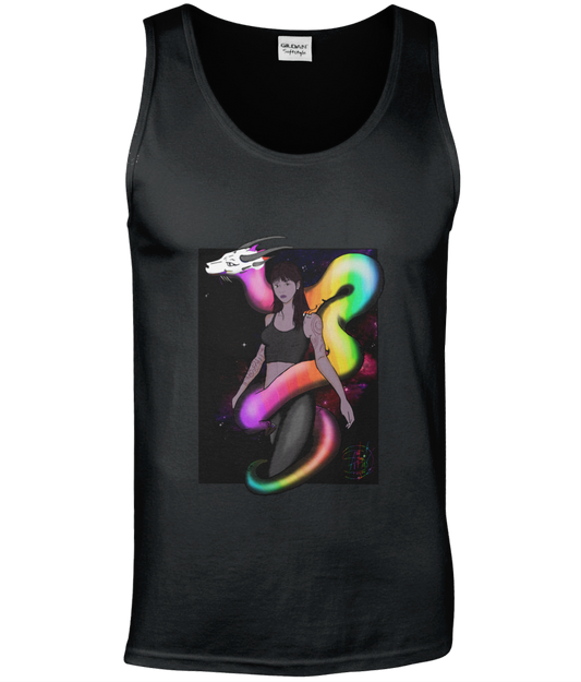 Gildan GD012 Softstyle Adult Tank Top rainbow dragon 23