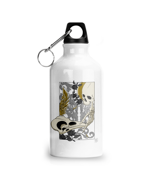 Aluminium Water Bottle Golden Feather