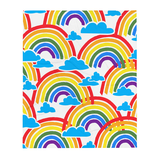 Throw Blanket Rainbow