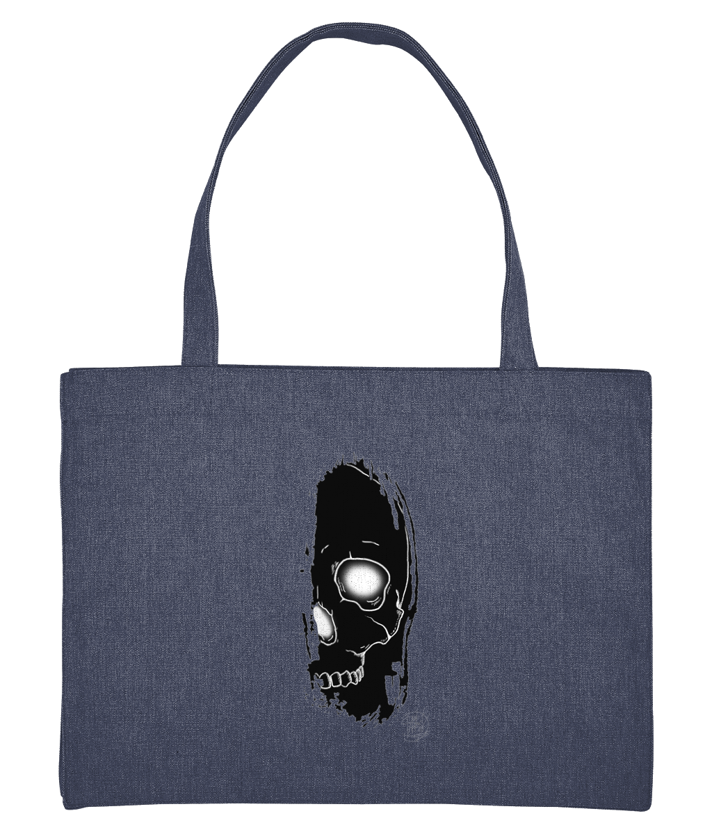 Stanley/Stella SX062 Woven Shopping Bag Brush Skull Black Logo