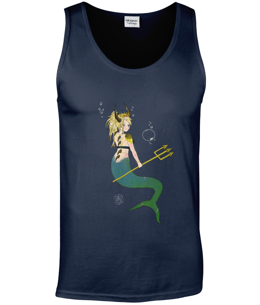 Gildan GD012 Softstyle Adult Tank Top Royal May Mermaid