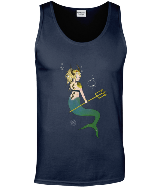 Gildan GD012 Softstyle Adult Tank Top Royal May Mermaid