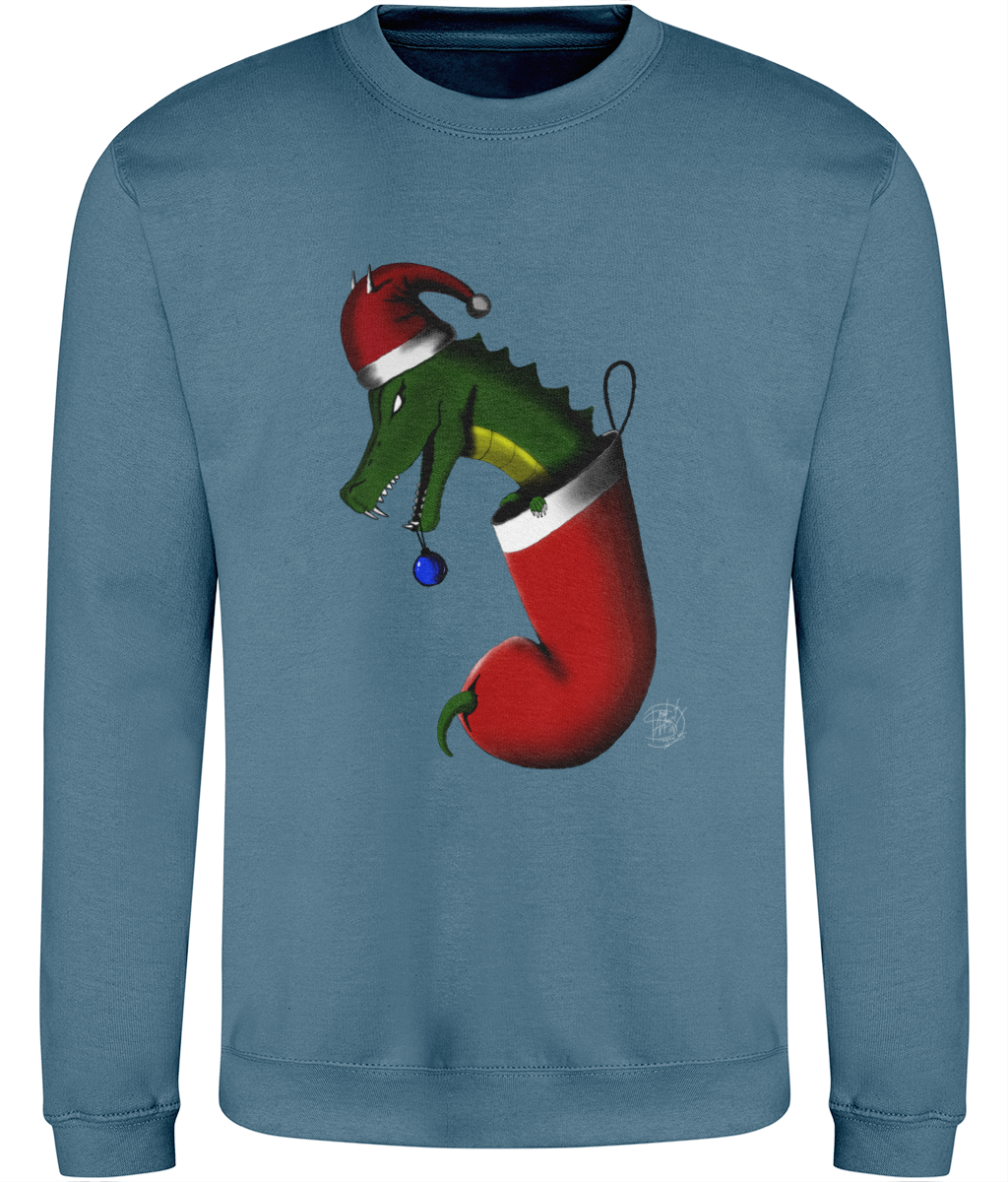 AWDis JH030 Sweatshirt Christmas Stocking Dragon