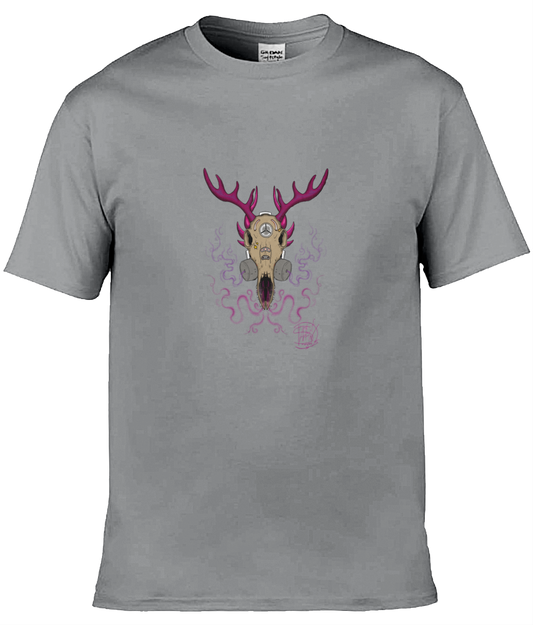 Gildan GD001 Softstyle Adult Ringspun T-Shirt Gas Mask Deer 1