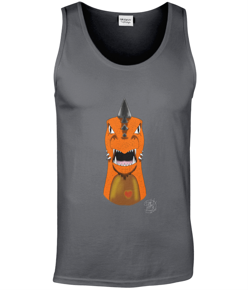 Gildan GD012 Softstyle Adult Tank Top Mohawk Dragon