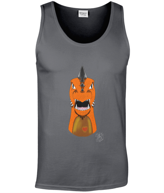 Gildan GD012 Softstyle Adult Tank Top Mohawk Dragon