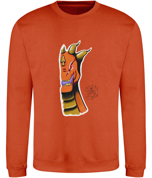 AWDis JH030 Sweatshirt Roarsome Orange 3 Prongs