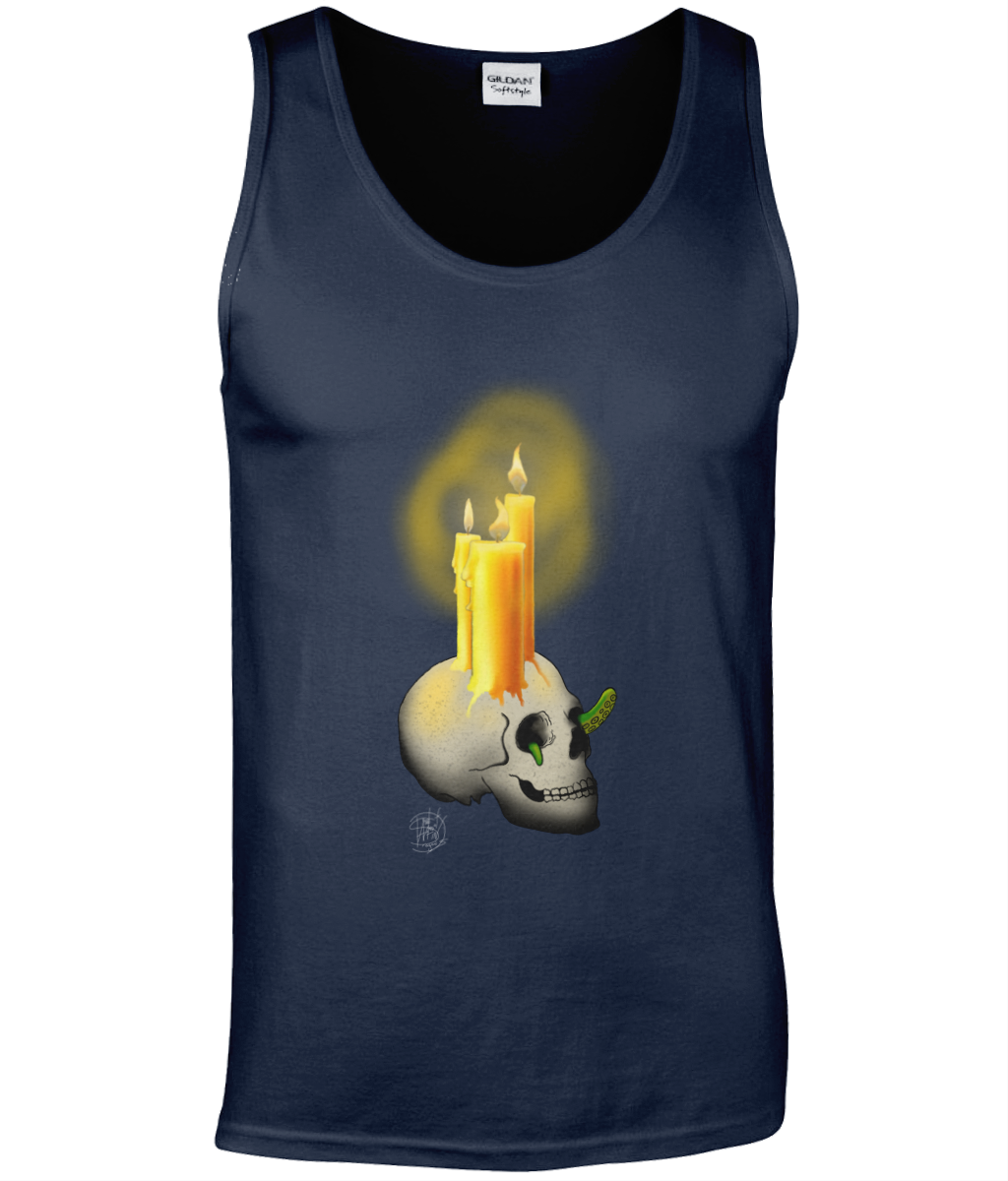 Gildan GD012 Softstyle Adult Tank Top Halloween Candles