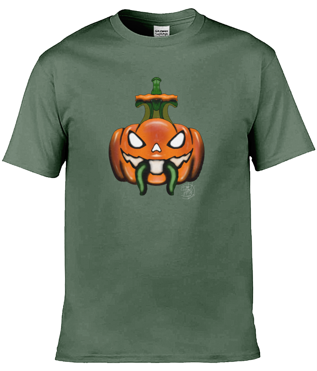 Gildan GD001 Softstyle Adult Ringspun T-Shirt Halloween Pumpkin 3