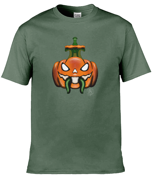 Gildan GD001 Softstyle Adult Ringspun T-Shirt Halloween Pumpkin 3