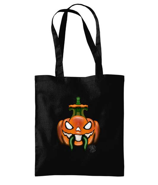 Westford Mill WM261 Organic Premium Cotton Tote Halloween Pumpkin 3