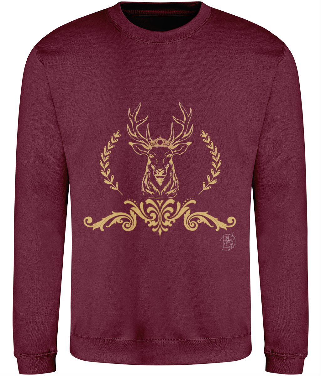 AWDis JH030 Sweatshirt Christmas Golden Reindeer