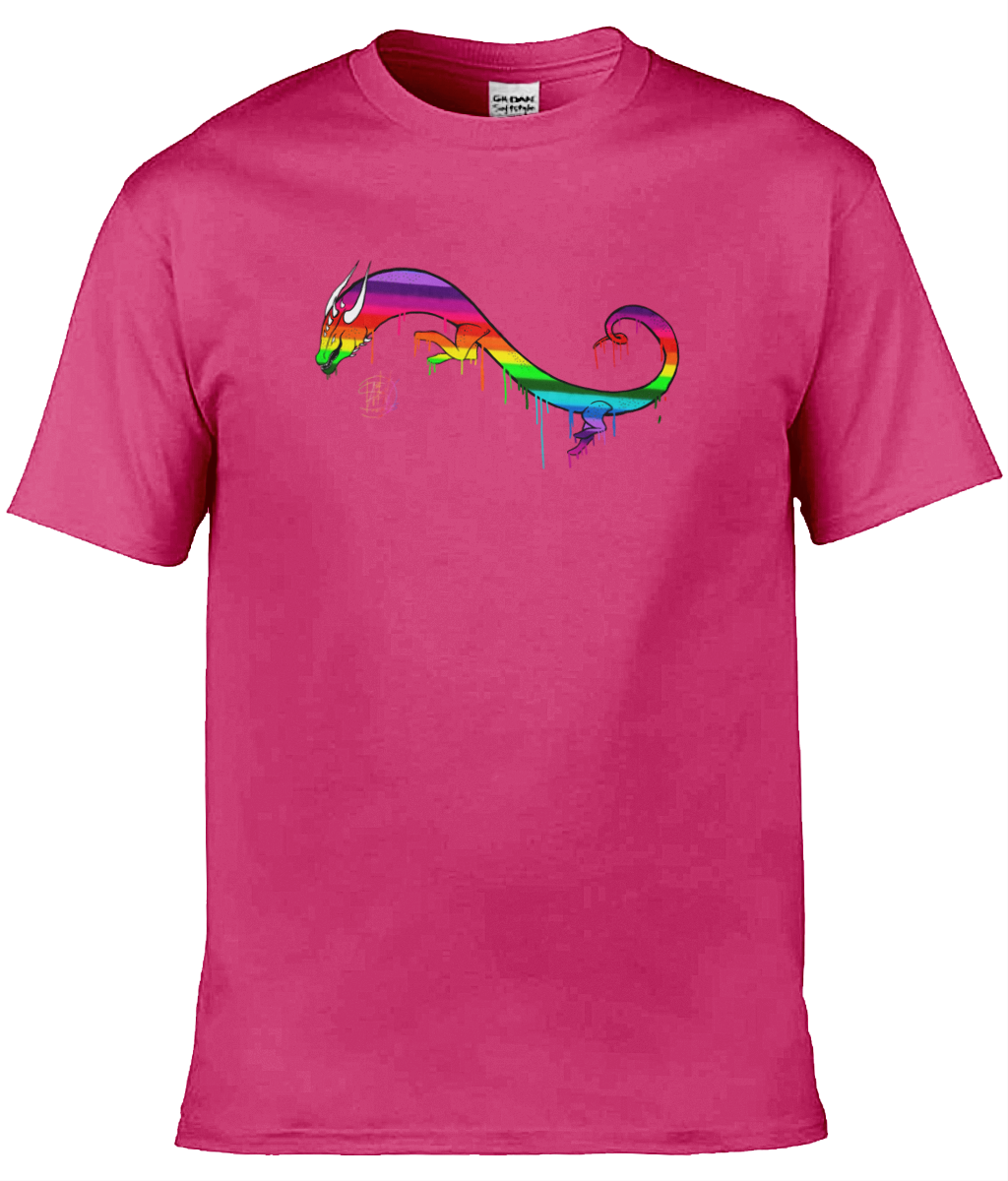 Gildan GD001 Softstyle Adult Ringspun T-Shirt Pride Dragon