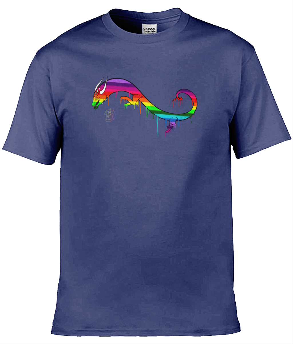 Gildan GD001 Softstyle Adult Ringspun T-Shirt Pride Dragon