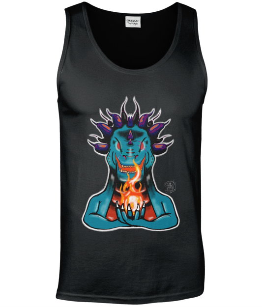 Gildan GD012 Softstyle Adult Tank Top Hold Fire Turquoise