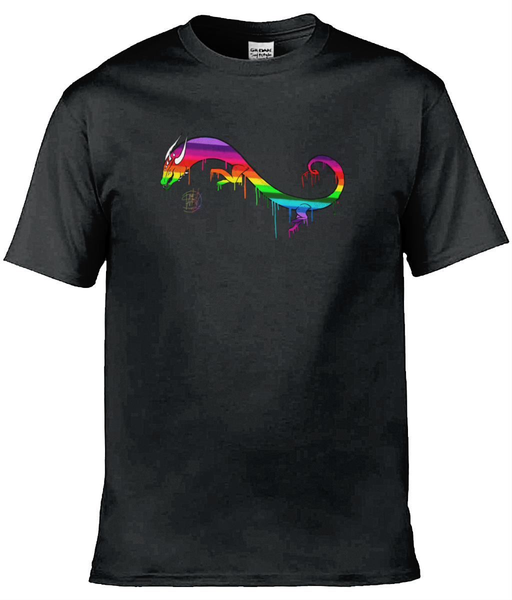 Gildan GD001 Softstyle Adult Ringspun T-Shirt Pride Dragon