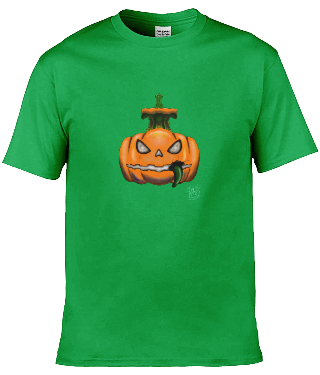 Gildan GD001 Softstyle Adult Ringspun T-Shirt Halloween Pumpkin 2