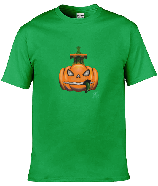 Gildan GD001 Softstyle Adult Ringspun T-Shirt Halloween Pumpkin 2