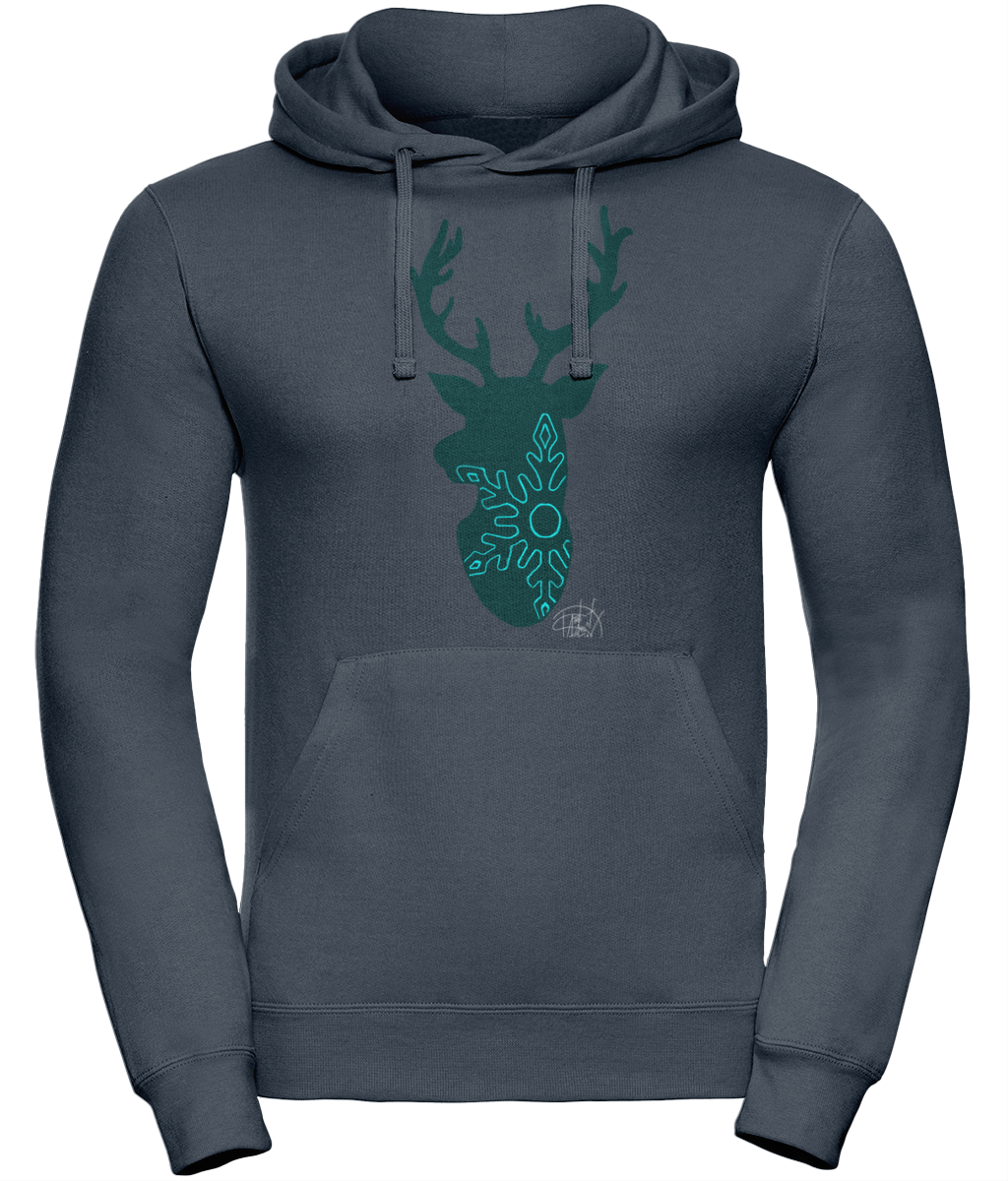 Uneek UC509 Hoodie Christmas Reindeer Snowflake