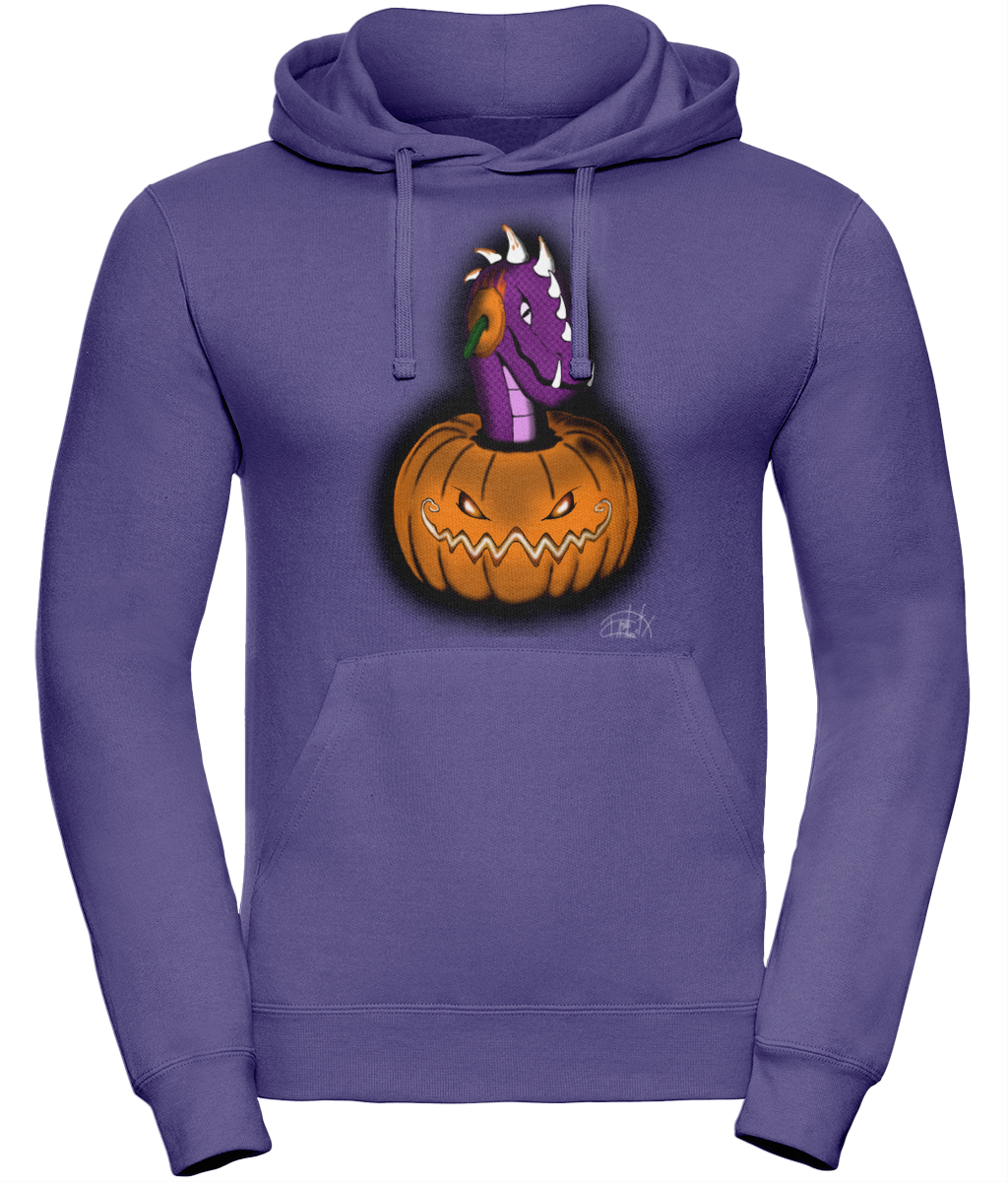 Uneek UC509 Hoodie Halloween Pumpkin Peekaboo Dargon