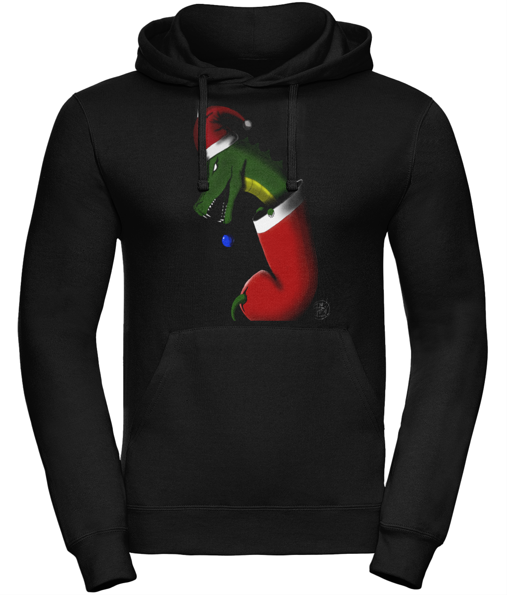 Uneek UC509 Hoodie Christmas Stocking Dragon