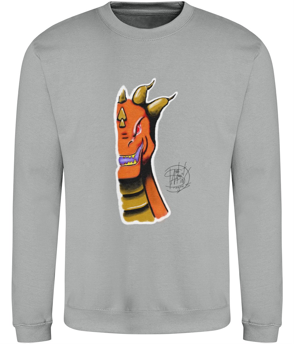 AWDis JH030 Sweatshirt Roarsome Orange 3 Prongs