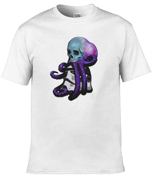 Gildan GD001 Softstyle Adult Ringspun T-Shirt Skully Galaxy