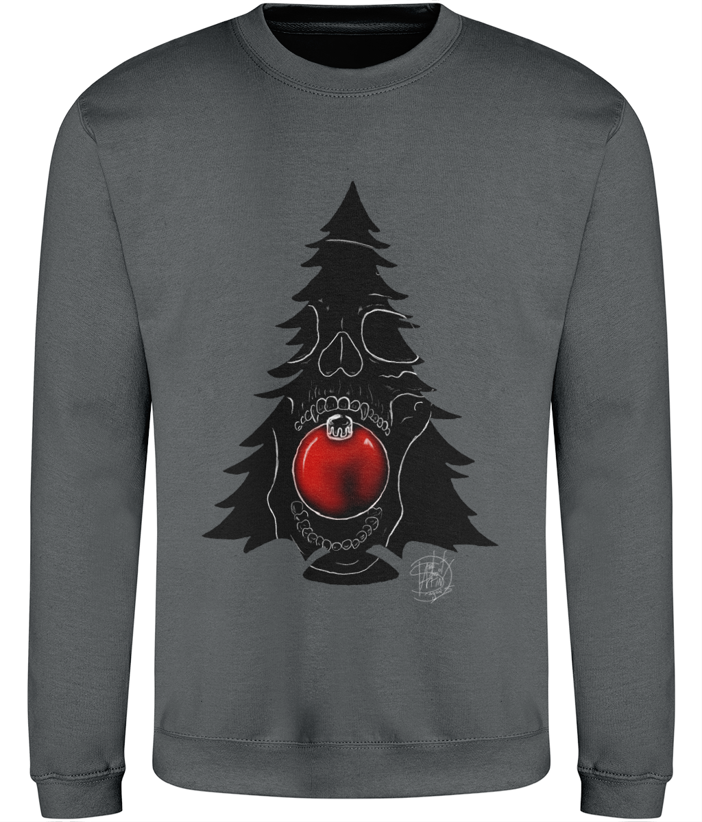 AWDis JH030 Sweatshirt Christmas Skull