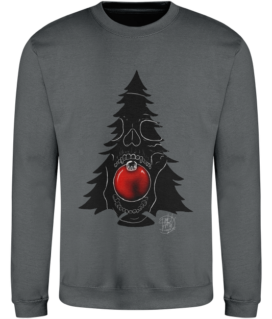 AWDis JH030 Sweatshirt Christmas Skull