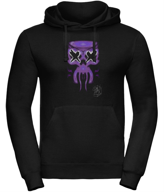 Uneek UC509 Hoodie Purple Octo Skull