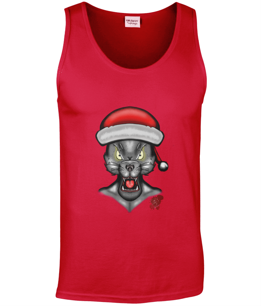 Gildan GD012 Softstyle Adult Tank Top Christmas Wolf