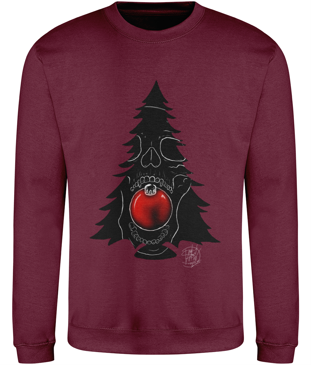 AWDis JH030 Sweatshirt Christmas Skull