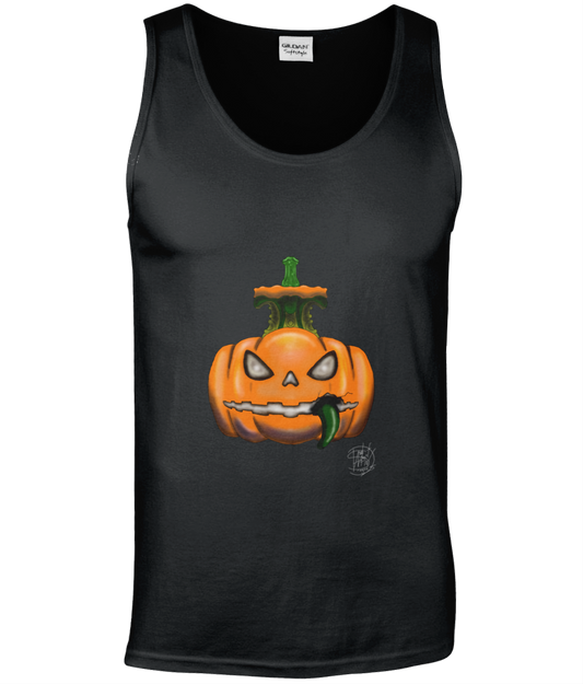 Gildan GD012 Softstyle Adult Tank Top Halloween Pumpkin 2