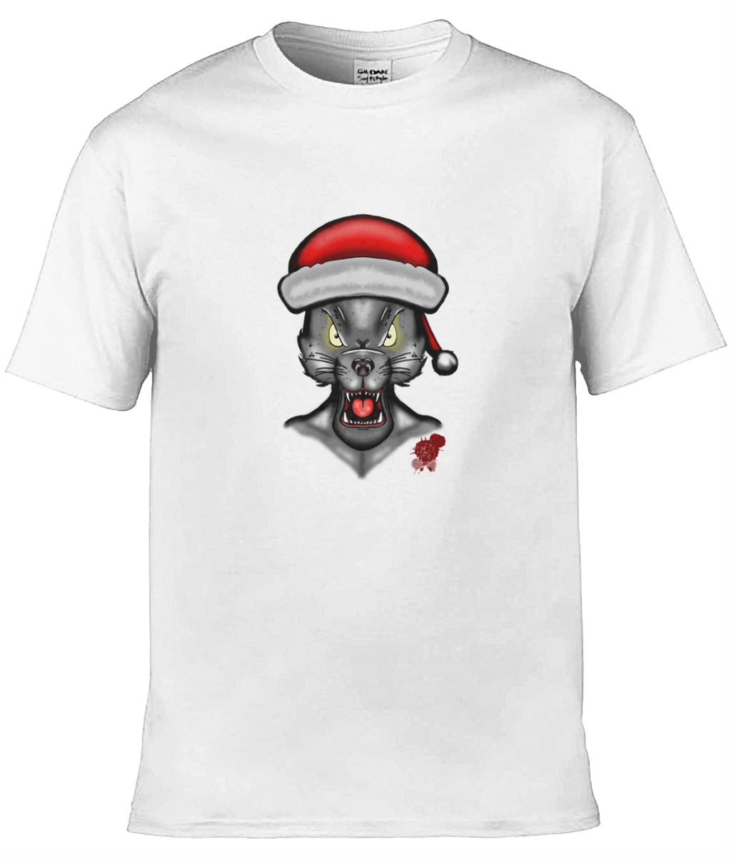 Gildan GD001 Softstyle Adult Ringspun T-Shirt Christmas Wolf