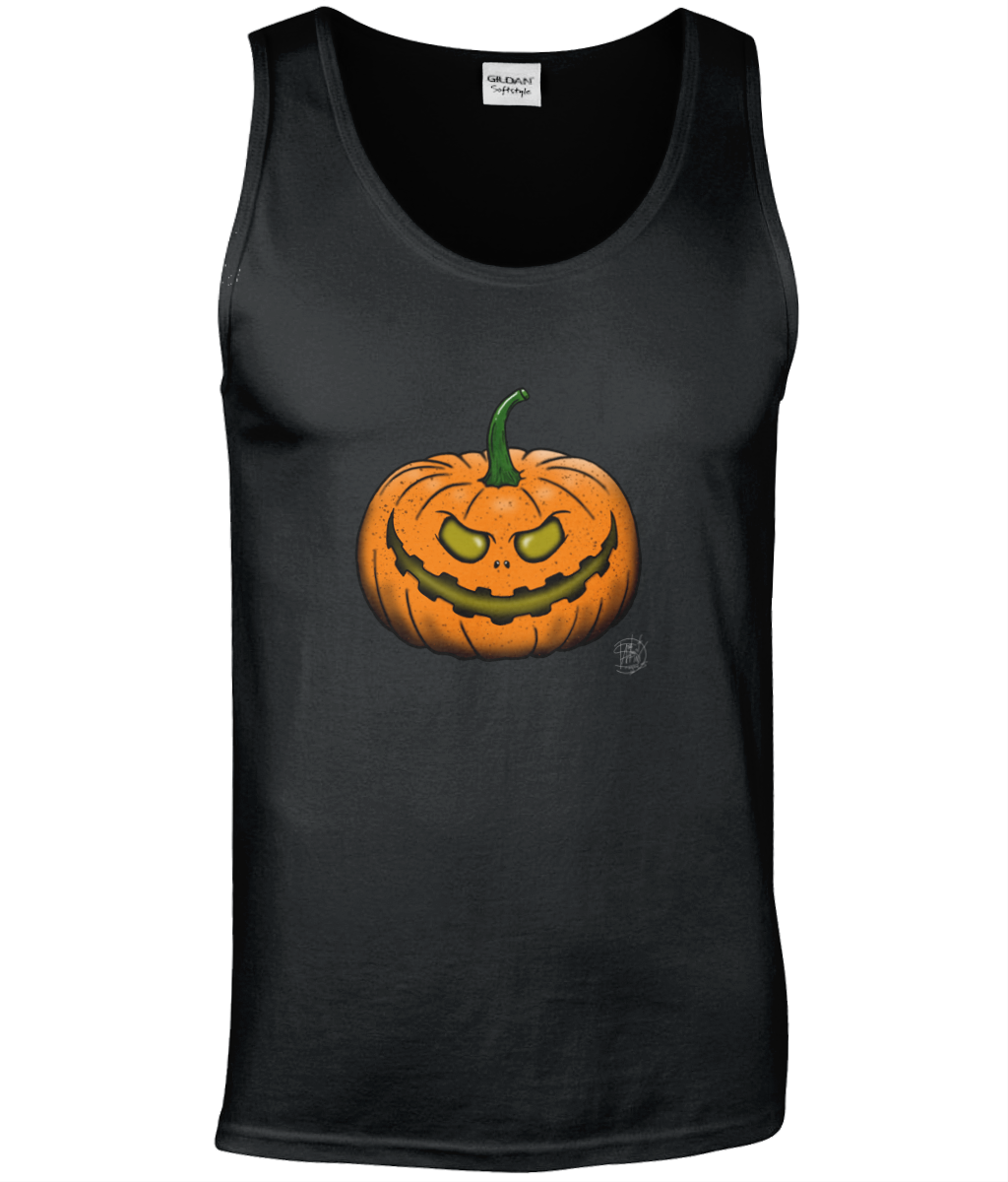 Gildan GD012 Softstyle Adult Tank Top Halloween Pumpkin