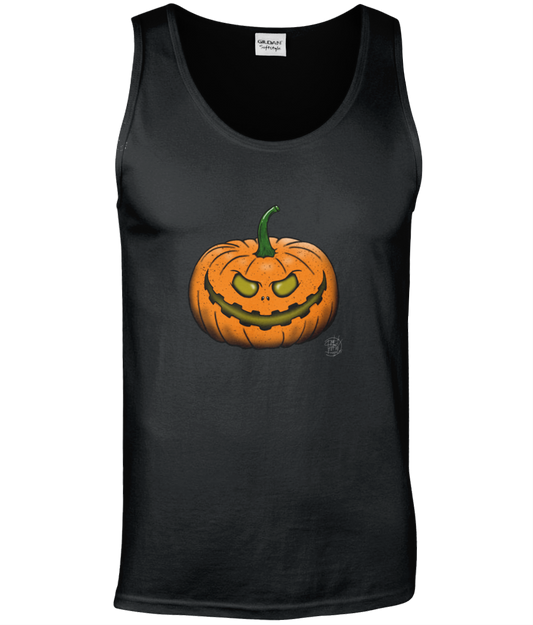 Gildan GD012 Softstyle Adult Tank Top Halloween Pumpkin