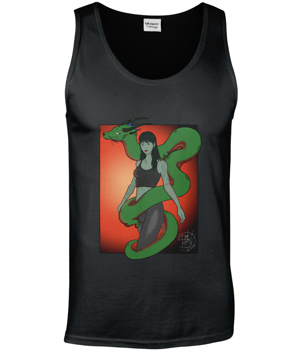 Gildan GD012 Softstyle Adult Tank Top Twist Green