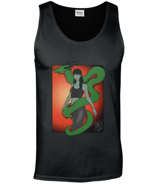 Gildan GD012 Softstyle Adult Tank Top Twist Green