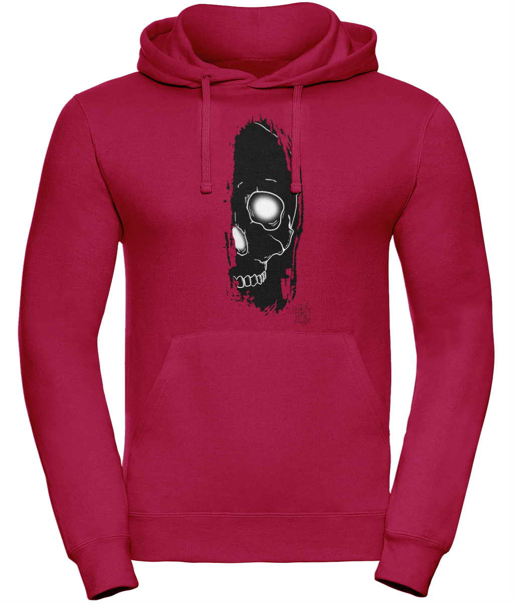 Uneek UC509 Hoodie Brush Skull Black Logo