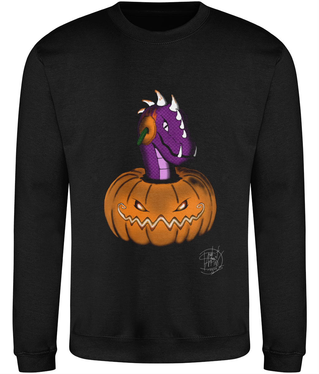 AWDis JH030 Sweatshirt Halloween Pumpkin Peekaboo Dargon