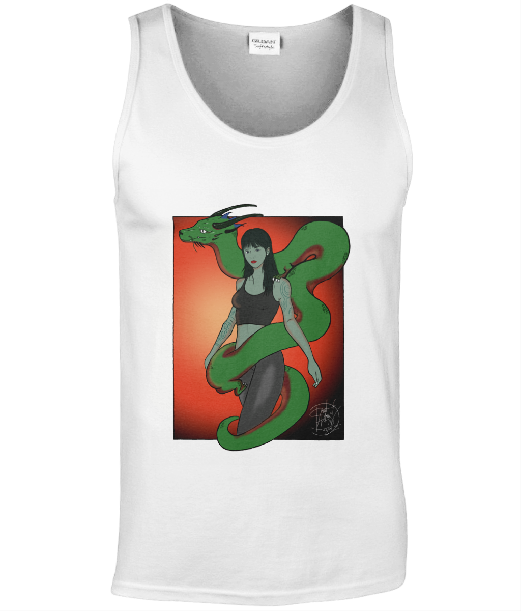 Gildan GD012 Softstyle Adult Tank Top Twist Green