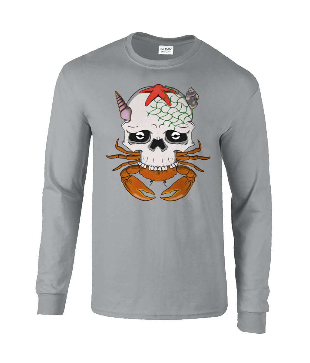 Gildan GD014 Ultra Cotton Adult Long Sleeve T-Shirt Crabs