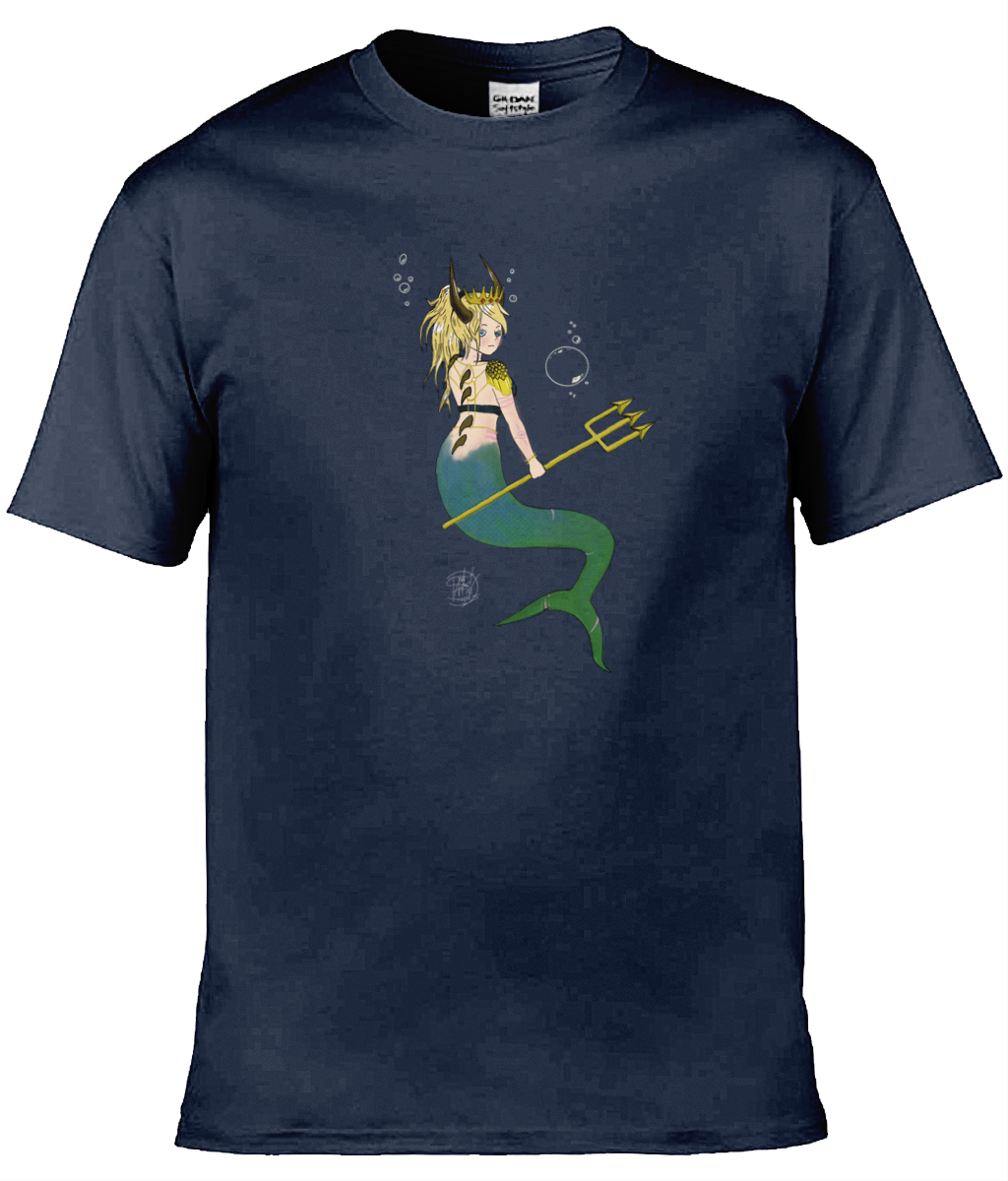 Gildan GD001 Softstyle Adult Ringspun T-Shirt Royal May Mermaid