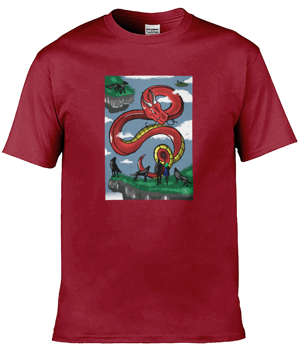 Gildan GD001 Softstyle Adult Ringspun T-Shirt Family Dragon 3