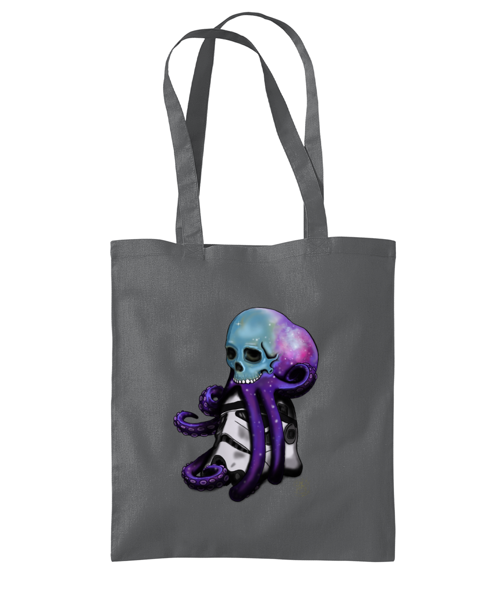 Westford Mill WM261 Organic Premium Cotton Tote Skully Galaxy