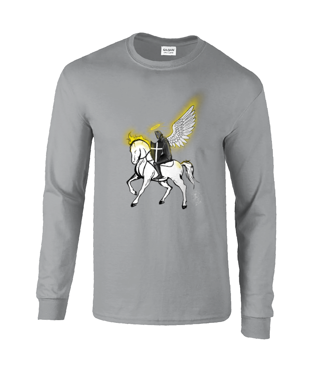 Gildan GD014 Ultra Cotton Adult Long Sleeve T-Shirt Horseman