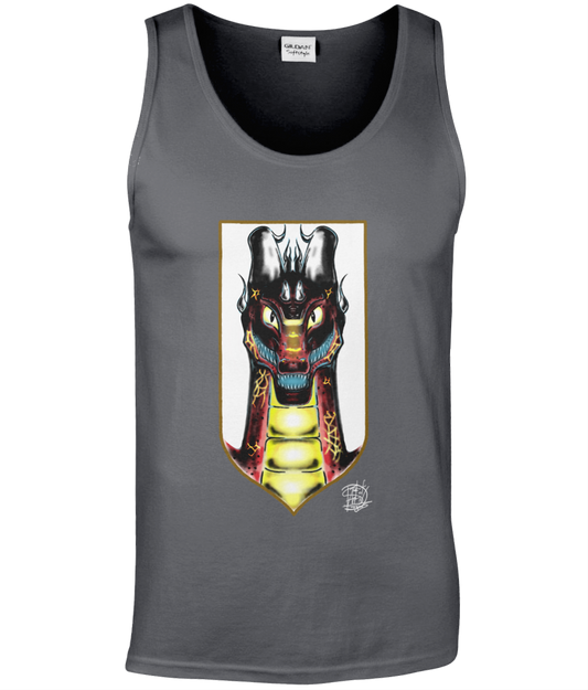 Gildan GD012 Softstyle Adult Tank Top Dragon Smile