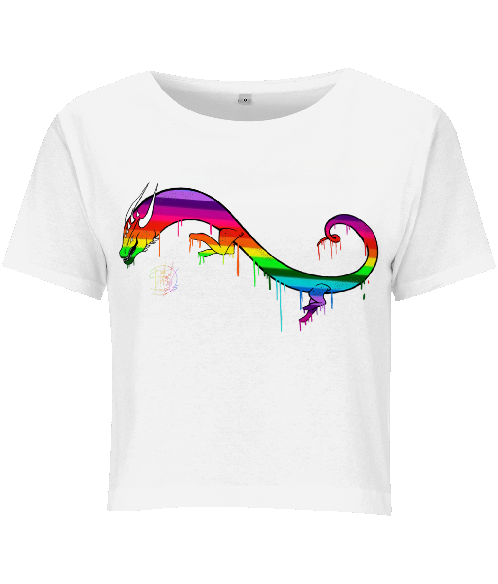 BYB BY042 Ladies Cropped Tee Pride Dragon