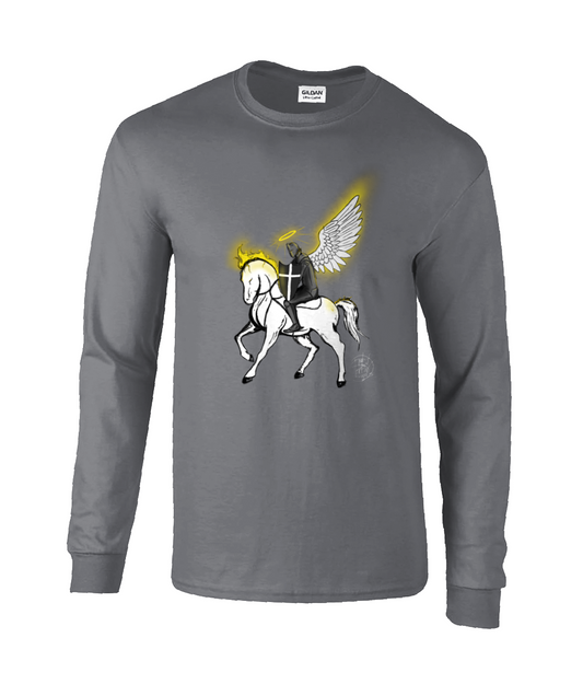 Gildan GD014 Ultra Cotton Adult Long Sleeve T-Shirt Horseman